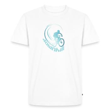 VTT de descente VTT - T-shirt Premium bio Homme - blanc - Devant - Nico (187cm)
