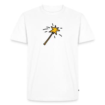 Baguette magique ! - T-shirt Premium bio Homme - blanc - Devant - Nico (187cm)