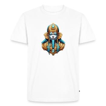 Egypt / Pharaoh / Mummies / Hieroglyphics / Sphinx - Men's Premium Organic T-Shirt - white - Front - Nico (187cm)