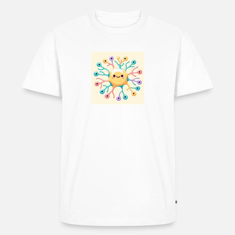 Neuro - Männer Premium Bio T-Shirt - Weiß