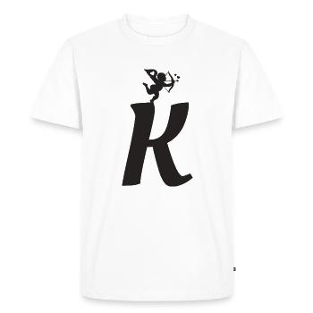 K - T-shirt Premium bio Homme - blanc - Devant - Nico (187cm)