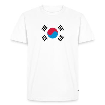 South Korea - T-shirt Premium bio Homme - blanc - Devant - Nico (187cm)