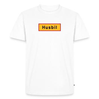 Ortsschild Wohnmobil - Männer Premium Bio T-Shirt - Weiß - Vorne - Nico (187cm)