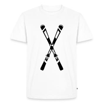 Ski cross, skiing - Men's Premium Organic T-Shirt - white - Front - Nico (187cm)