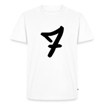 Graffiti : 7 - Men's Premium Organic T-Shirt - white - Front - Nico (187cm)