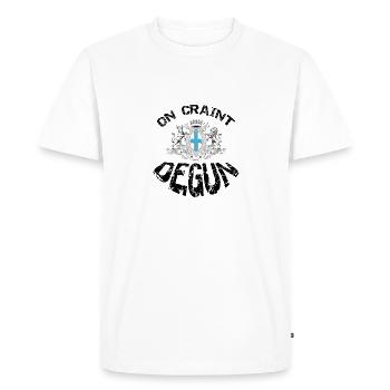 On Craint Degun Armoiries Marseille OM fun et cool - T-shirt Premium bio Homme - blanc - Devant - Nico (187cm)