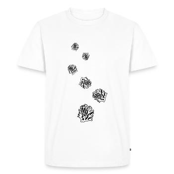 Coral Ocean - Men's Premium Organic T-Shirt - white - Front - Nico (187cm)