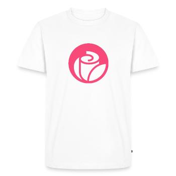 Rose - Men's Premium Organic T-Shirt - white - Front - Nico (187cm)
