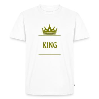 Citation de grand-père - T-shirt Premium bio Homme - blanc - Devant - Nico (187cm)