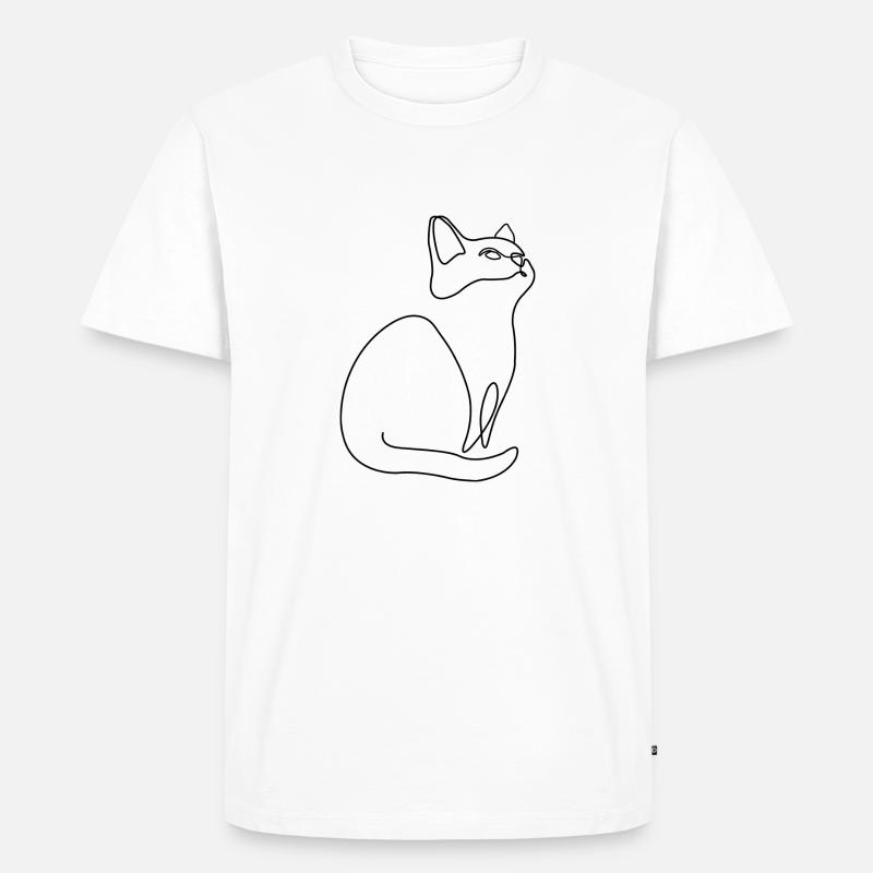 Kätzchen Kater Katze - Männer Premium Bio T-Shirt - Weiß