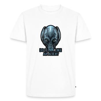 Do i look like an alien? - Men's Premium Organic T-Shirt - white - Front - Nico (187cm)