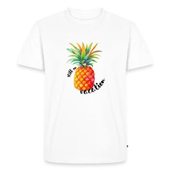 Toujours en vacances - T-shirt Premium bio Homme - blanc - Devant - Nico (187cm)
