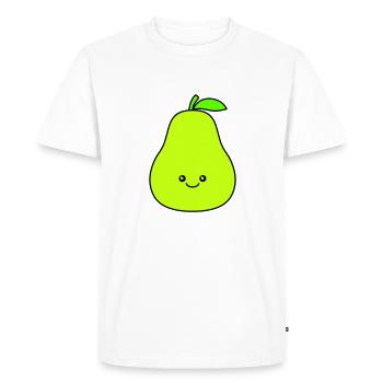 Bande dessinée poire - T-shirt Premium bio Homme - blanc - Devant - Nico (187cm)