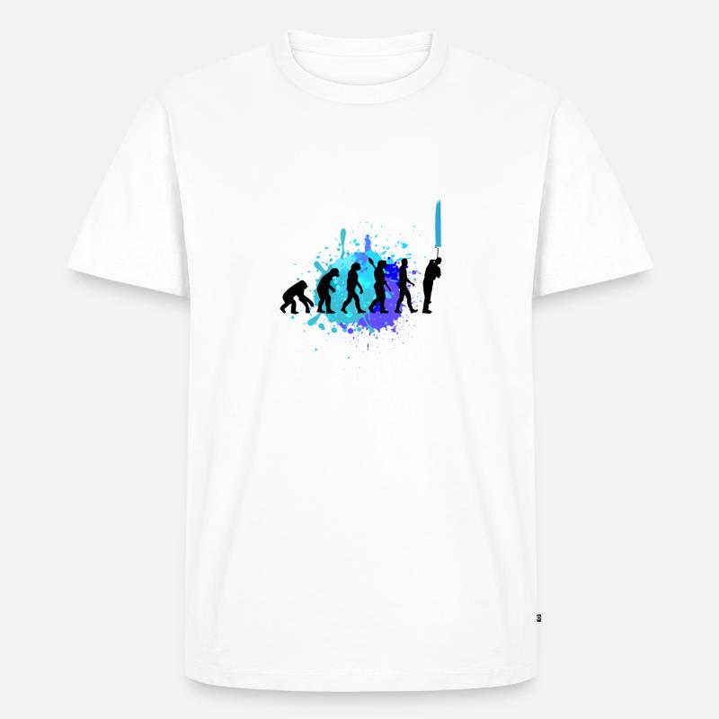 Evolution Maler – Meister des Handwerks! - Männer Premium Bio T-Shirt - Weiß