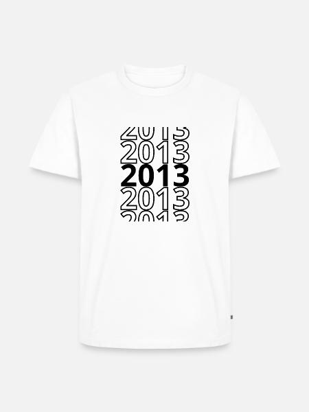 2013 2013 2013 - Men's Premium Organic T-Shirt - white