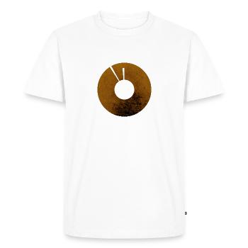 changement climatique cinq heures moins minuit - T-shirt Premium bio Homme - blanc - Devant - Nico (187cm)