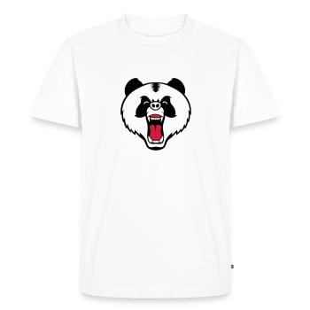 panda en colère - T-shirt Premium bio Homme - blanc - Devant - Nico (187cm)