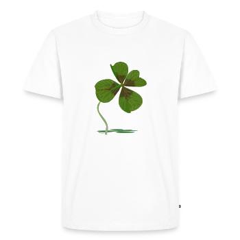 cloverleaf - T-shirt Premium bio Homme - blanc - Devant - Nico (187cm)