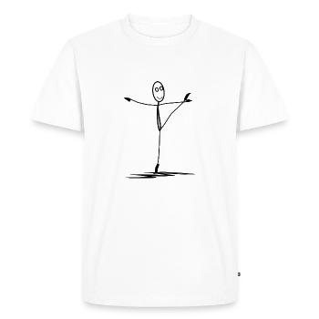 ballet - Men's Premium Organic T-Shirt - white - Front - Nico (187cm)