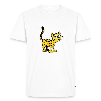 Bébé Léopard - T-shirt Premium bio Homme - blanc - Devant - Nico (187cm)