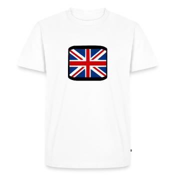 Union Jack - T-shirt Premium bio Homme - blanc - Devant - Nico (187cm)