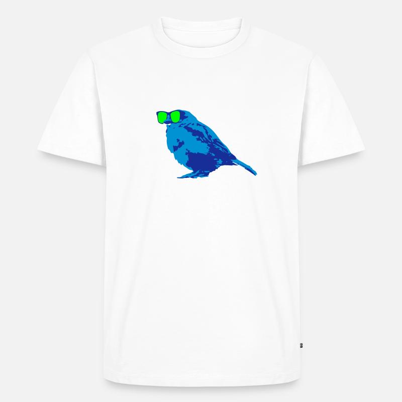 Spatz - Männer Premium Bio T-Shirt - Weiß