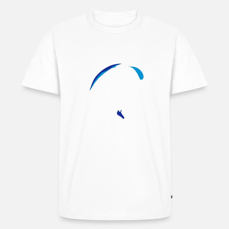Paraglider XC - Männer Premium Bio T-Shirt - Weiß