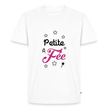 fille / fée / princesse / bébé - T-shirt Premium bio Homme - blanc - Devant - Nico (187cm)
