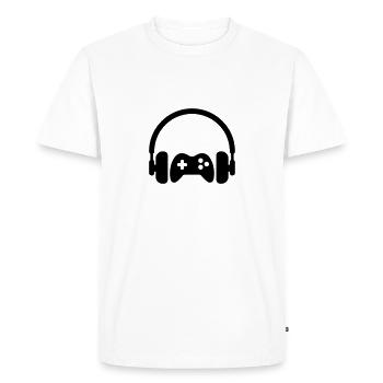 Gaming Gamer Video Game Player Geek - Men's Premium Organic T-Shirt - white - Front - Nico (187cm)