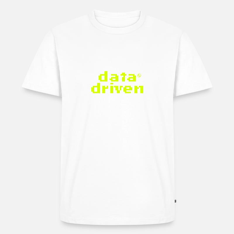 Data driven - Männer Premium Bio T-Shirt - Weiß