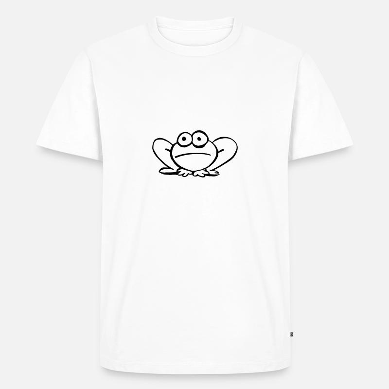 Pfeilgiftfrosch - Männer Premium Bio T-Shirt - Weiß