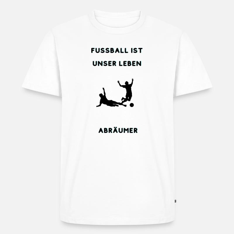 Abräumer - Männer Premium Bio T-Shirt - Weiß