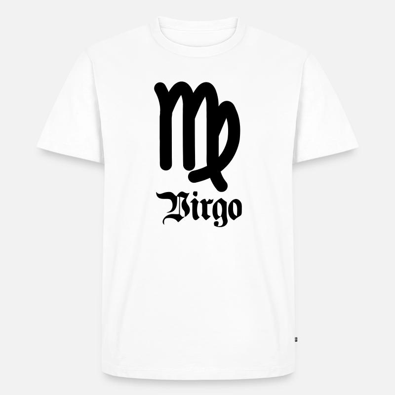 Sternzeichen Jungfrau - Männer Premium Bio T-Shirt - Weiß