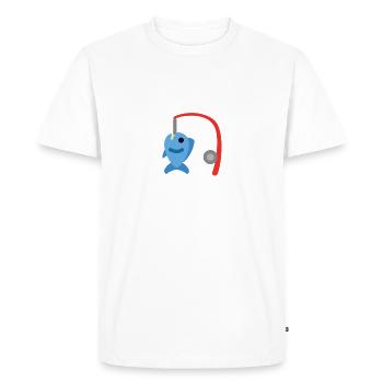 Impossible j'ai pêche - T-shirt Premium bio Homme - blanc - Devant - Nico (187cm)