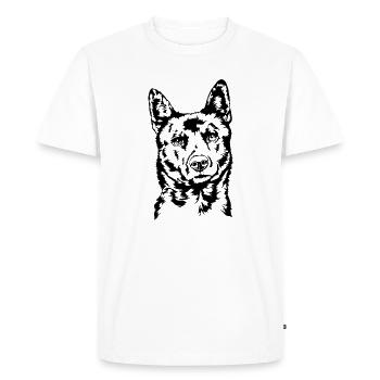 Kai Ken Portrait Chiens Chien Wilsigns - T-shirt Premium bio Homme - blanc - Devant - Nico (187cm)