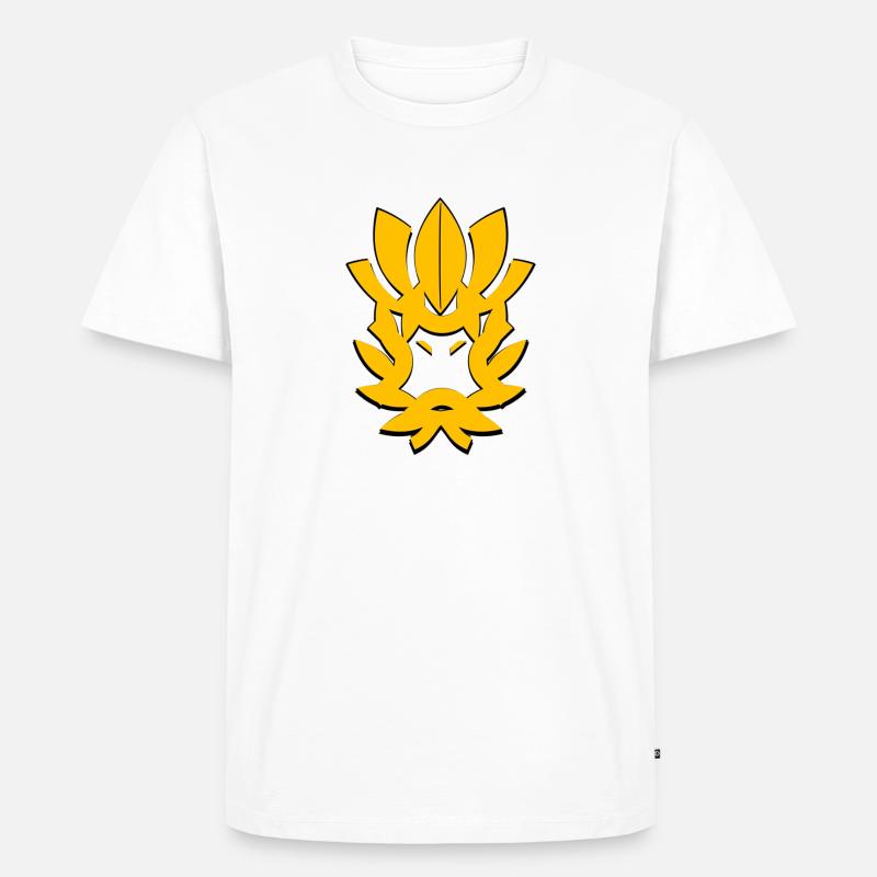 Samurai - Männer Premium Bio T-Shirt - Weiß