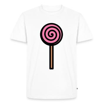 Sucette - T-shirt Premium bio Homme - blanc - Devant - Nico (187cm)