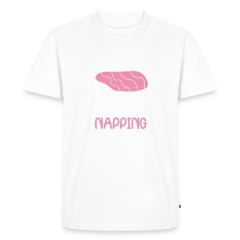 Official Sleeping Animal Napping - Men's Premium Organic T-Shirt - white - Front - Nico (187cm)