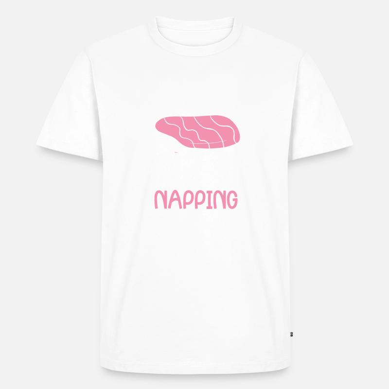 Official Sleeping Animal Napping - Männer Premium Bio T-Shirt - Weiß