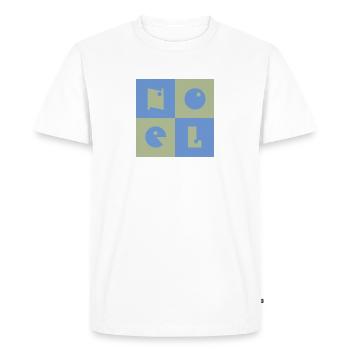 Noël Nom Garçon Bébé Bébé Bleu Vert - T-shirt Premium bio Homme - blanc - Devant - Nico (187cm)
