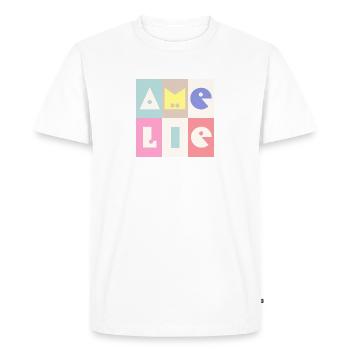 Amelie Name Baby Girl Colorful - Men's Premium Organic T-Shirt - white - Front - Nico (187cm)