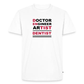 zahnarzt arzt ingenieur künstler - T-shirt Premium bio Homme - blanc - Devant - Nico (187cm)