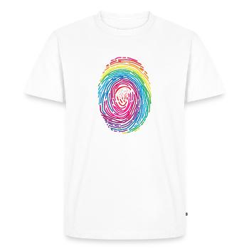 ADN de parapente d’empreintes digitales - T-shirt Premium bio Homme - blanc - Devant - Nico (187cm)