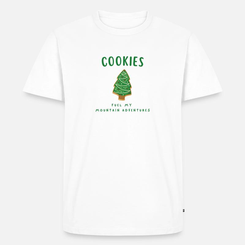 Biscuits – Carburant d’aventure - T-shirt Premium bio Homme - blanc