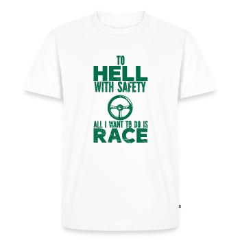 Car Vintage Racing Car Lovers Car Veterans - Men's Premium Organic T-Shirt - white - Front - Nico (187cm)