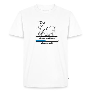 sheep loading - Men's Premium Organic T-Shirt - white - Front - Nico (187cm)