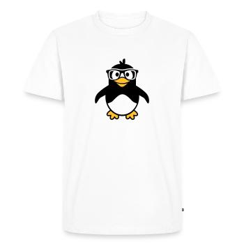 Manchot - T-shirt Premium bio Homme - blanc - Devant - Nico (187cm)