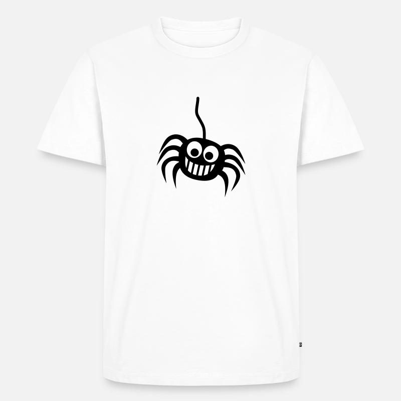 Spinne - Männer Premium Bio T-Shirt - Weiß