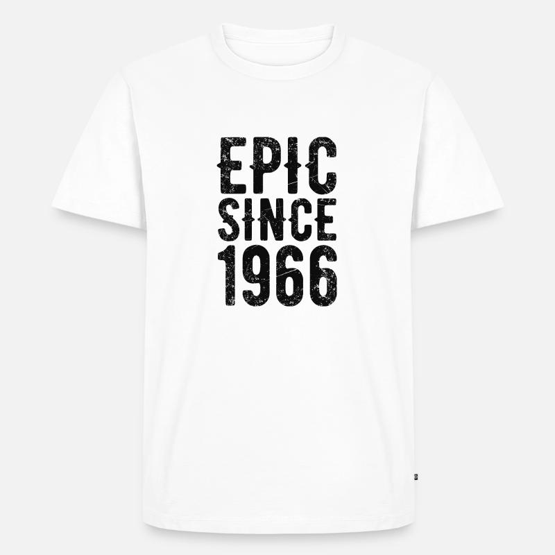 Epic since 1966 - Männer Premium Bio T-Shirt - Weiß