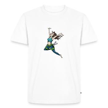 Successful Climb - Men's Premium Organic T-Shirt - white - Front - Nico (187cm)